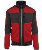 Classic Red/Black - E-Volve unisex knit-effect stretch mid-layer