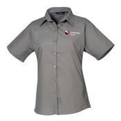 TJ O'Mahony PR302 Ladies Short Sleeve Poplin Blouse image