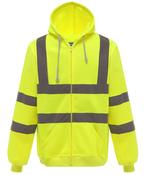 Yellow - Hi-vis zip hoodie (HVK07)