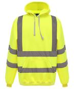 Yellow - Hi-vis pull-over hoodie (HVK05)