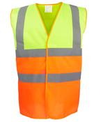 Hi-vis Yellow/Orange - Hi-vis two-tone waistcoat (HVW122)