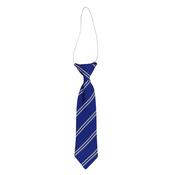 Junior Elastic Tie Blue Stripe