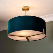 ENDON UPSHIRE HAYFIELD 3LT PENDANT LIGHT A/B G/V 95839 image