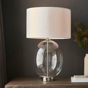 ENDON KELDA OVAL TOUCH TABLE LIGHT B/N C/G 102675 image