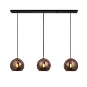 ENDON UPSHIRE BOLI 3LT LINEAR PENDANT COPPER LIGHT 102929 image