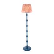 ENDON UPSHIRE CARNABY RIPPLE 35cm FLOOR LIGHT WITH CORAL PINK  LAMP SHADE image