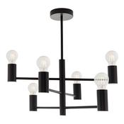 ENDON UPSHIRE STUDIO 6LT SEMI FLUSH LIGHT M/B 76502 image