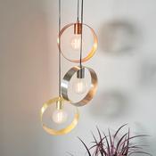 ENDON UPSHIRE HOOP 3LT PENDANT LIGHT B/B NC/P 81922 image