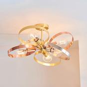 ENDON UPSHIRE HOOP 6LT SEMI FLUSH LIGHT B/B C/N 91935 image