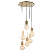 ENDON UPSHIRE STUDIO 6LT PENDANT LIGHT S/G L/G 98136 image