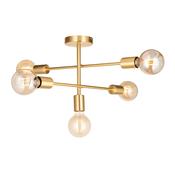 ENDON UPSHIRE STUDIO 5LT SEMI FLUSH LIGHT S/B 98786 image