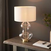 ENDON KELDA SHAPED TOUCH TABLE LIGHT S/B C/G 99110 image