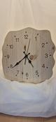 UPSHIRE ANTIQUE SOLID PINE CURVY DESIGN CLOCK U407 image