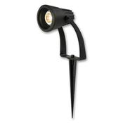 Upshire GU10 LED PVC Wall/Spike Spot (Black), Outdoor Light 6w, IP65 U11254 image