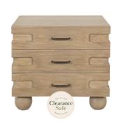 Ezra 3 Drawer Bedside Table image