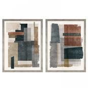 Skimming Shapes Set of 2 Pictures