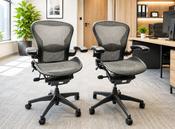 Pair of Herman Miller Aerons (Hematite)