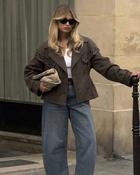 Joyce Cropped Trench 'Brown'