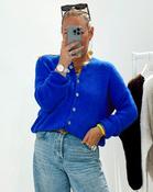 Knit Jordan Cardigan ‘Royal Blue’ - Kid Mohair (Code: JORDAN99 - 2 Colours for €99)