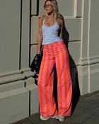 Alley Striped Trousers 'Neon Orange &amp; Pink'