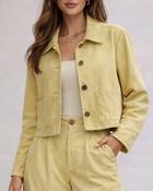 Jay Suedette Jacket 'Lemon'