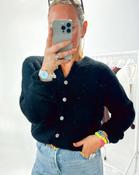 Knit Jordan Cardigan ‘Black’ - Kid Mohair (Code: JORDAN99 - 2 Colours for €99)