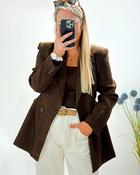 Freda Structured Blazer 'Brown' image