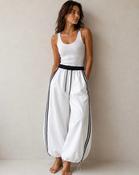 Connie Trackpants 'White &amp; Navy' image
