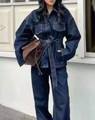 Foxy Jacket &amp; Trousers Ensemble 'Dark Denim'