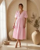April Taffeta Dress ‘Pink’