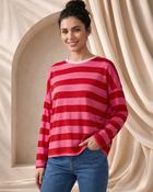 Winnie Striped Top 'Baby Pink/Red'