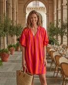 Tally Striped Dress 'Neon Pink &amp; Orange'