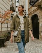 Giorgia Hooded Rain Jacket 'Khaki Green' LIVE