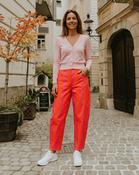 Astrid Striped Trousers 'Pink &amp; Neon Orange'