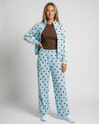 Magnolia Polka Dot Trousers 'Baby Blue &amp; Brown'
