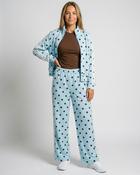 Magnolia Polka Dot Set (Bomber &amp; Trousers) 'Baby Blue &amp; Brown'