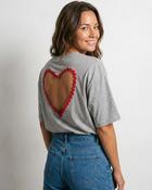 The Love Story Cotton T-Shirt 'Grey' image