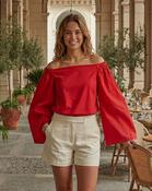 Blair Off The Shoulder Blouse 'Red' image
