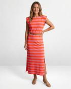 Lolita Striped Dress 'Neon Orange &amp; Pink'