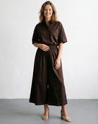 Muse Cotton Culottes 'Brown' image