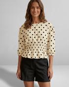 Eliza Polka Dot Top 'Black &amp; Cream' image