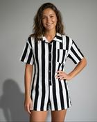 Astrid Striped Playsuit 'Black &amp; White' image