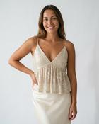 Lumiere Sequins Camisole 'Beige'