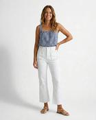 Zena Cropped Flared Jeans 'White' LIVE image