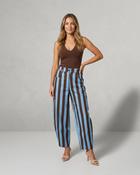 Alley Striped Trousers 'Blue &amp; Brown' LIVE