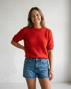 Elly Kid Mohair Jumper 'Red'