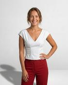 Anastasia Denim Top 'White Denim' image