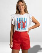 Lobster Frilled T-Shirt 'White'