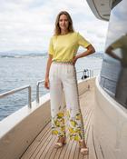 Honeydew Lemons Linen Trousers 'Multicoloured' image