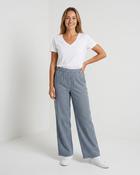 Mia Striped Trousers 'Navy &amp; White' LIVE image